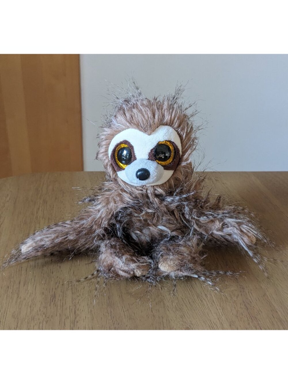 Ty Beanie Boos Sully The Sloth Furry Long Haired Stuffed Animal 6” plush NO TAG